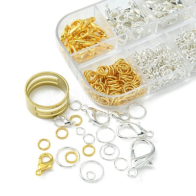 70Pcs 6 Style Zinc Alloy Lobster Claw Clasps DIY-YW0006-92-1