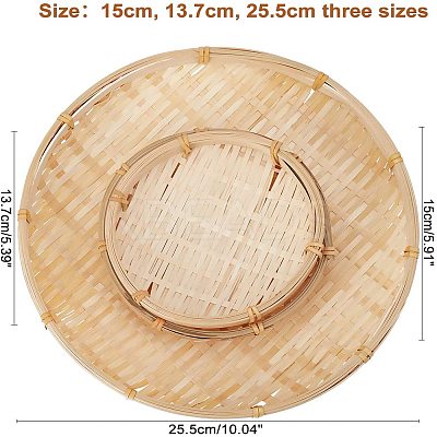 Bamboo Colander Bamboo Sieve AJEW-GA0002-18-1