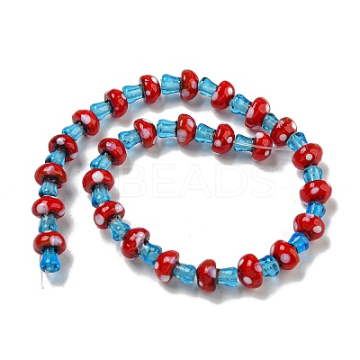 Handmade Lampwork Beads Strands LAMP-N025-03H-1