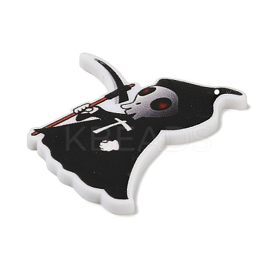 Halloween Printed Acrylic Pendants OACR-I025-03-1