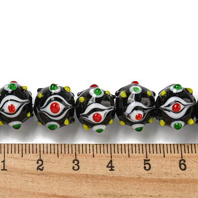 Handmade Lampwork Beads Strands LAMP-N025-05F-1