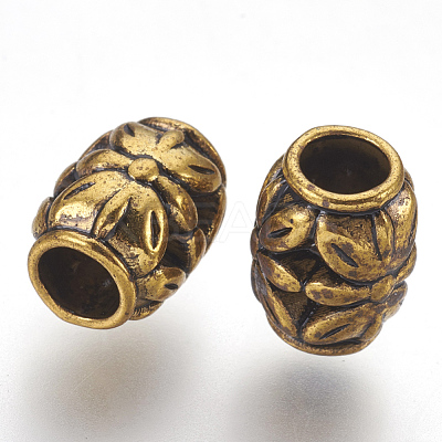 Tibetan Style Alloy Beads X-GLF0855Y-1