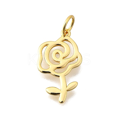 Valentine's Day 925 Sterling Silver Rose Pendants STER-G046-01G-1