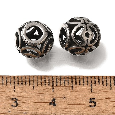 304 Stainless Steel European Beads STAS-D191-05D-AS-1