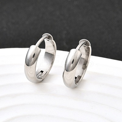 304 Stainless Steel Hoop Earrings EJEW-Z123-01B-P-1