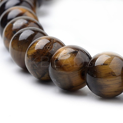 Natural Tiger Eye Beads Strands G-S259-21-8mm-1