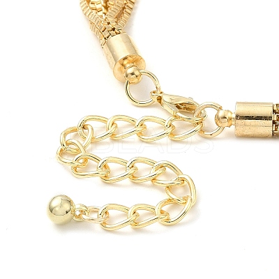 Brass Box Chains Lariat Necklace LS-NJEW-P289-09G-1