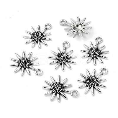 Lead Free and Cadmium Free! Tibetan Style Sunflower Pendant X-LF8977Y-1