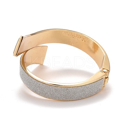 Sparkling Alloy Wrap Cuff Bangle BJEW-K223-09LG-1