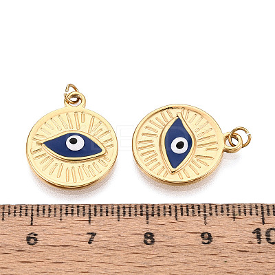 304 Stainless Steel Enamel Pendants STAS-T069-59-1
