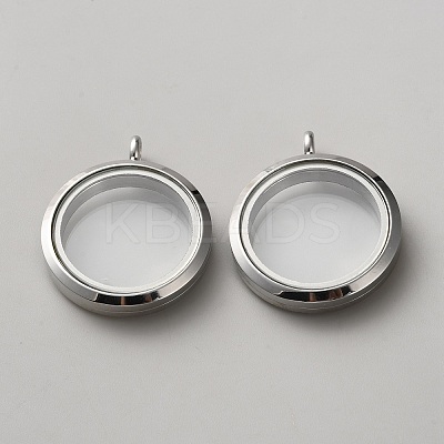 304 Stainless Steel Locket Pendants STAS-WH20010-009P-1