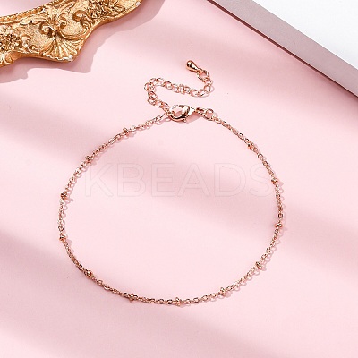 Brass Satellite Chains  Bracelets for Women BJEW-G735-19RG-1