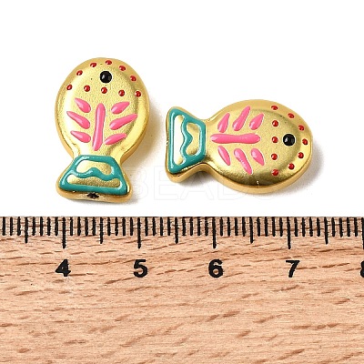 Baking Paint Glass Enamel Beads GLAA-B035-01D-1