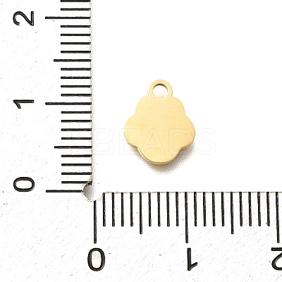 304 Stainless Steel Enamel Charms STAS-L022-466G-02-1