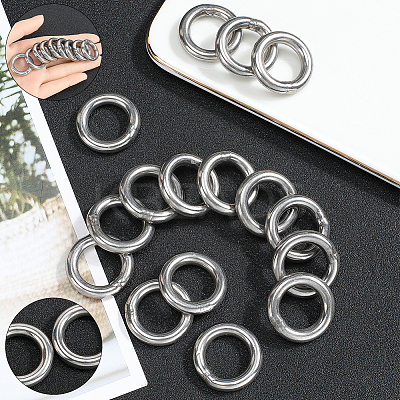304 Stainless Steel Closed Jump Rings STAS-SP0001-85C-1