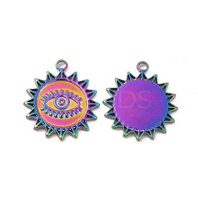 Ion Plating(IP) 304 Stainless Steel Pendant Rhinestone Settings STAS-B032-35MC-1
