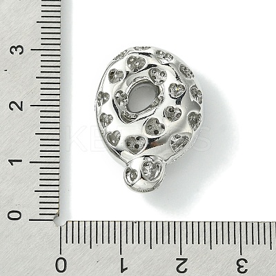 Rack Plating Brass Cubic Zirconia Pendants KK-S378-02P-Q-1