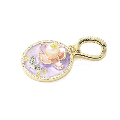 Brass Enamel Pendants LS-KK-F886-03G-09-1