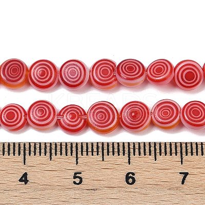 Handmade Lampwork Beads Strands LK-R004-51F-1