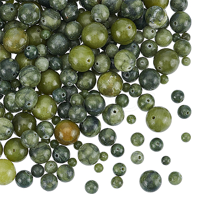 Natural Chinese Jade Beads Strands G-OC0001-32-1