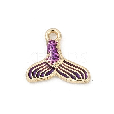 Alloy Enamel Pendants PALLOY-D369-05LG-1