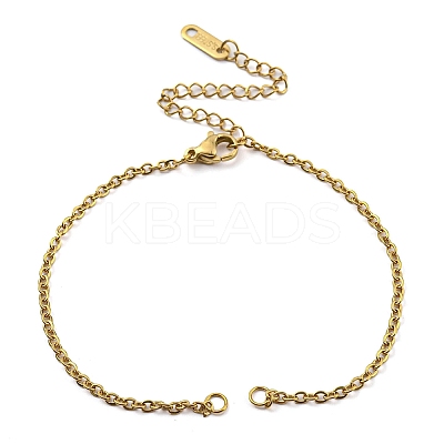 304 Stainless Steel Cable Chains Bracelet Making AJEW-P119-01G-1