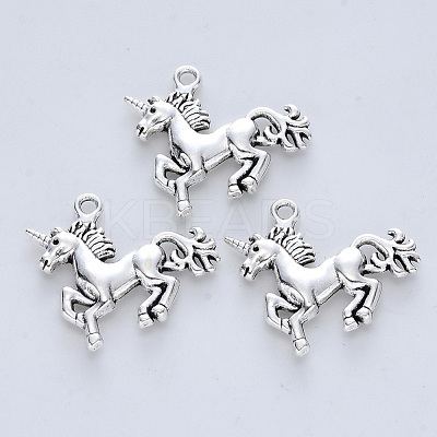 Tibetan Style Alloy Pendants X-TIBE-R316-073AS-RS-1