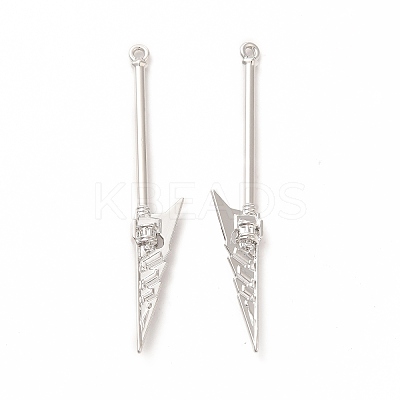 Rack Plating Alloy Big Pendants PALLOY-E025-10P-1