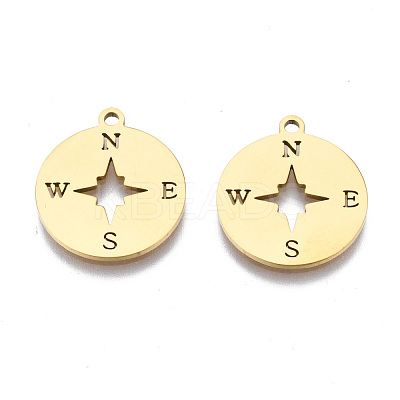 Ion Plating(IP) 201 Stainless Steel Pendants STAS-T044-236G-1