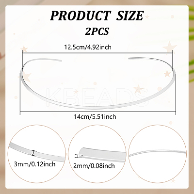 2Pcs 201 Stainless Steel Choker Necklace Making NJEW-UN0001-72-1