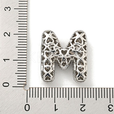 Platinum Plated Brass Micro Pave Cubic Zirconia Pendants KK-L073-001P-M-1