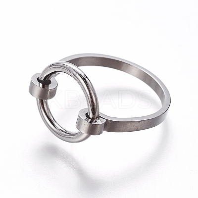304 Stainless Steel Finger Rings RJEW-E158-08P-19mm-1