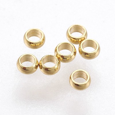 316 Surgical Stainless Steel Rondelle Crimp Beads LS-A-STAS-P221-25G-1