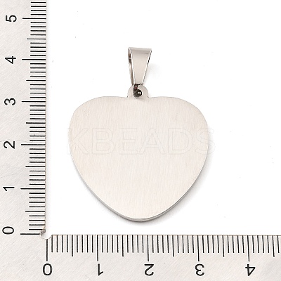 304 Stainless Steel Pendants STAS-H182-11B-P-1