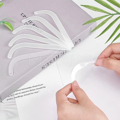 Acrylic Earring Display Sticks ODIS-WH0008-22-1