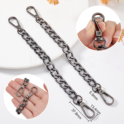 Aluminum Curb Chain Bag Shoulder Straps FIND-PH0010-43B-1