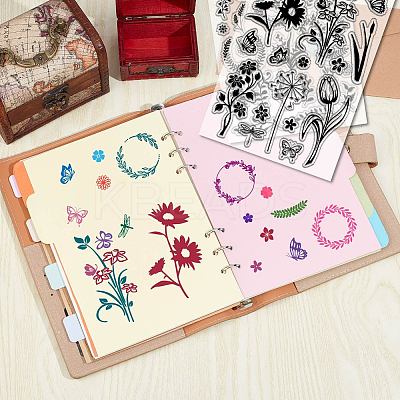 Wall Theme PVC Plastic Clear Stamps DIY-WH0619-0027-1
