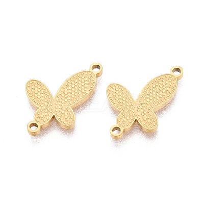 304 Stainless Steel Textured Butterfly Links STAS-T073-29G-1