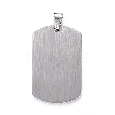 Tarnish Resistant 201 Stainless Steel Stamping Blank Tag Pendants STAS-O044-02-P122-1