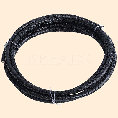 Braided Leather Cord with Core WL-CL0001-01E-1