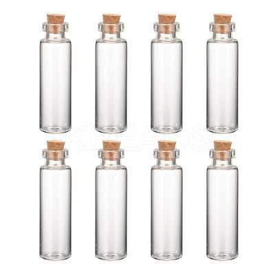 Glass Jar Glass Bottle for Bead Containers CON-E008-60x16mm-1