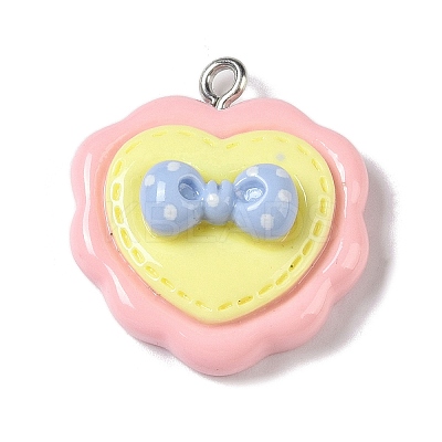 Opaque Resin Pendants RESI-S403-04F-1