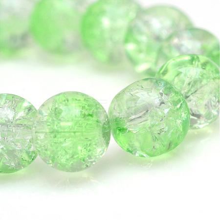 Baking Paint Crackle Glass Bead Strands CCG-S001-10mm-13-1