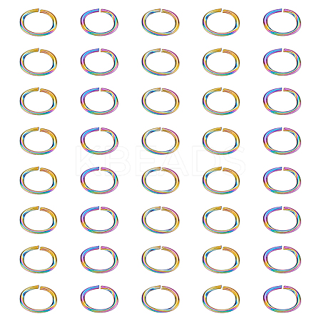 40Pcs 304 Stainless Steel Open Jump Rings STAS-LP0001-41C-05-1