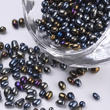 Plated Glass Seed Beads SEED-Q030-A-02-1
