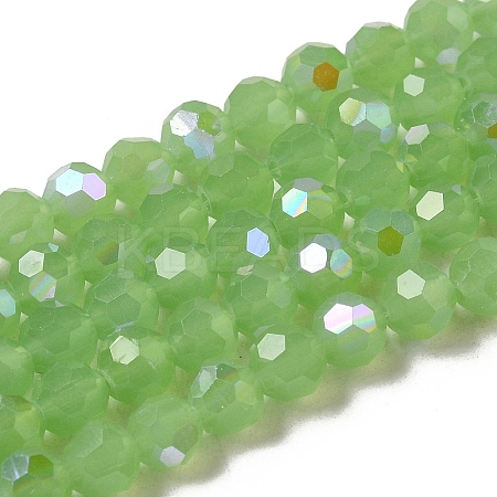 Imitation Jade Glass Beads Strands EGLA-A035-J6mm-L01-1