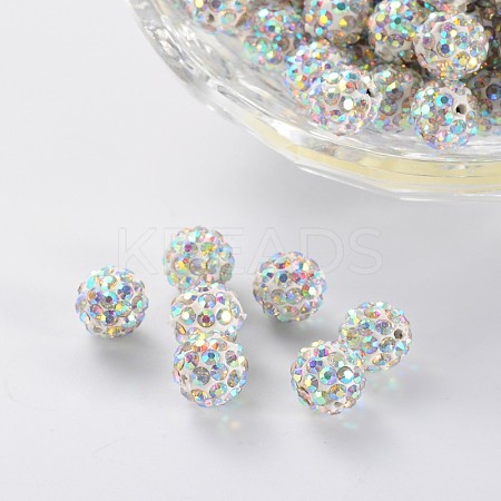Pave Disco Ball Beads RB-H258-8MM-101-1