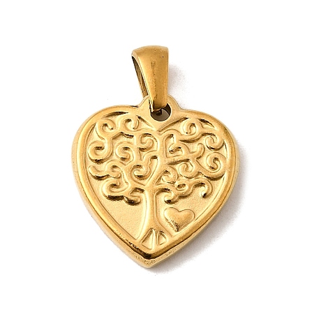 304 Stainless Steel Pendants STAS-B094-28G-1