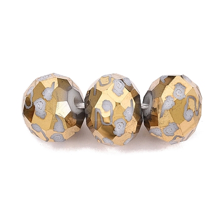 Electroplate Glass Beads EGLA-N026-01A-C02-1