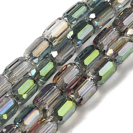 Electroplate Glass Beads Strands EGLA-D031-01-25-1